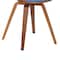 Armen Living Summer Mid-Century Chair in Blue Fabric with Walnut Wood Finish LCSUCHBLUE - alternate 7